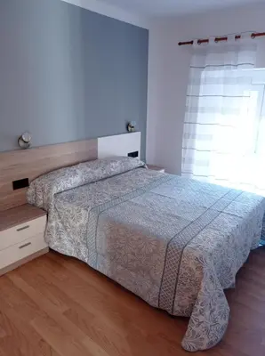 Cama o camas de una habitación en Casa Rural Estajero