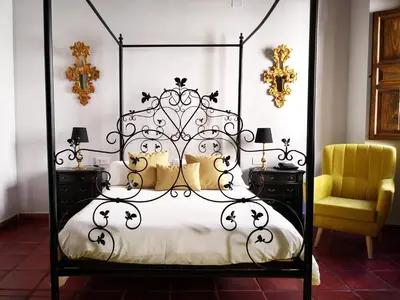 Cama o camas de una habitación en Palacio de Monjaraz