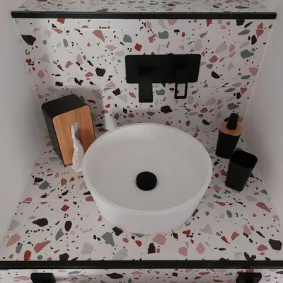Un baño de La Grulla Apartamento Rural