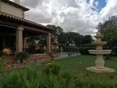 Jardín al aire libre en Casa rural Suerte de los Mozos