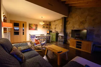 Zona de estar de La Portilla de Gredos. Casa rural