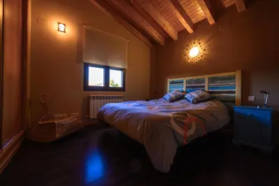 Cama o camas de una habitación en La Portilla de Gredos. Casa rural