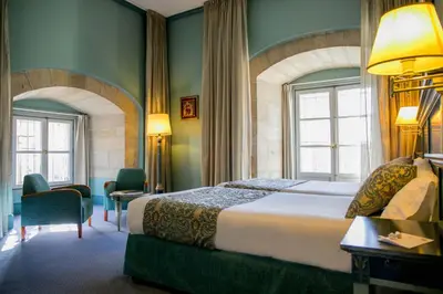 Cama o camas de una habitación en Palacio de los Velada