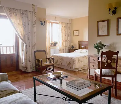 Cama o camas de una habitación en El Milano Real