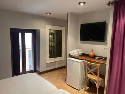 Cama o camas de una habitación en Apartamento rural jama