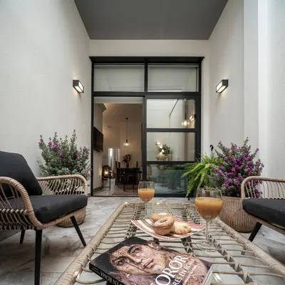 Zona de estar de Apartamentos Rosa Velázquez