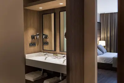 Cama o camas de una habitación en Palacio Valderrabanos