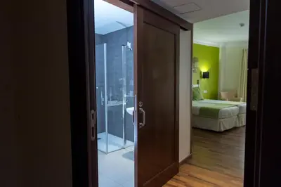 Cama o camas de una habitación en Palacio Valderrabanos