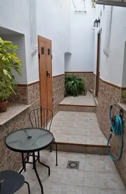 Un patio o zona al aire libre en Destino Deluxe Plaza de Santiago - 3 hab