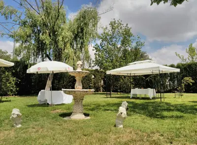 Jardín al aire libre en Hotel Peña Cruz