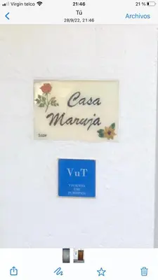 Certificado, premio, señal o documento que está expuesto en CASA MARUJA