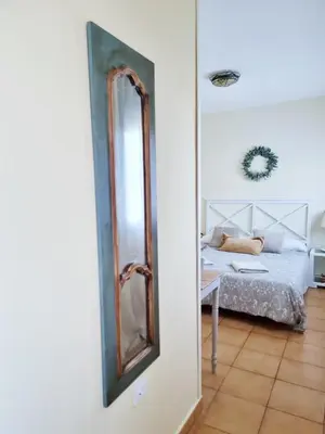 Cama o camas de una habitación en Apartamento Rural la Fontanina TRCC0087 Complejo la Fontanina