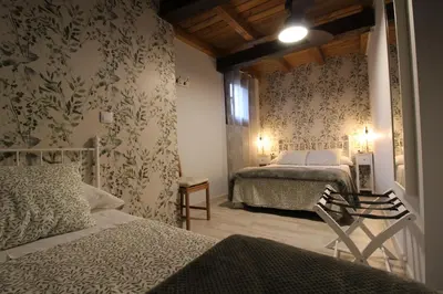 Cama o camas de una habitación en Apartamentos Vedelejos