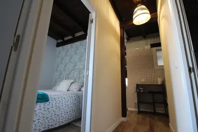Cama o camas de una habitación en Apartamentos Vedelejos