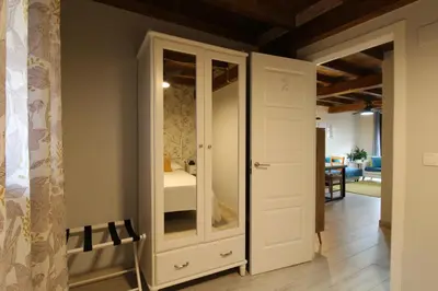 Cama o camas de una habitación en Apartamentos Vedelejos