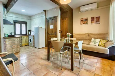 Una cocina o zona de cocina en Apartamentos rurales Alameda del Jerte