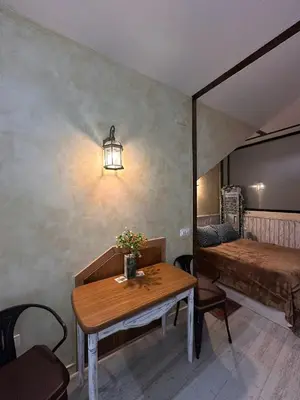 Cama o camas de una habitación en APARTAMENTO ESTUDIO AS ANDURIÑAS