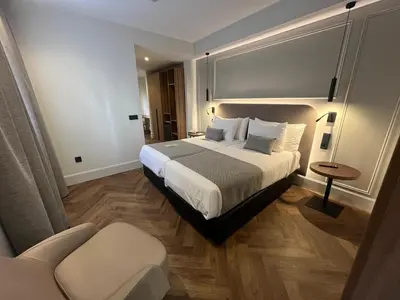 Cama o camas de una habitación en Silken Rona Dalba