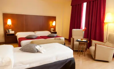 Cama o camas de una habitación en Vincci Ciudad de Salamanca