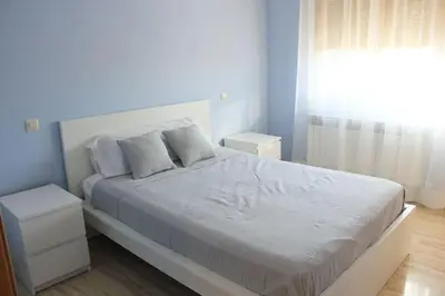 Cama o camas de una habitación en El balcón de la Sierra de Gredos
