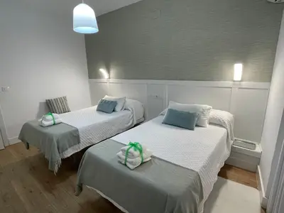 Cama o camas de una habitación en Torre de Ambroz