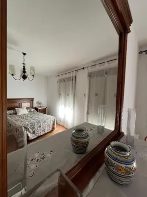 Cama o camas de una habitación en Apartamentos en sierra de gata ALMA