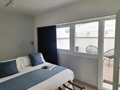 Cama o camas de una habitación en Apartamento Turístico Clavellinas IV