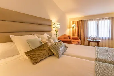 Cama o camas de una habitación en Izan Trujillo