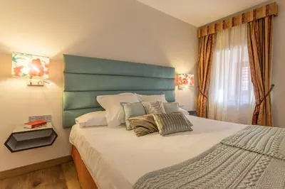 Cama o camas de una habitación en Izan Trujillo