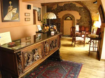 Zona de estar de Hotel Don Carlos Cáceres