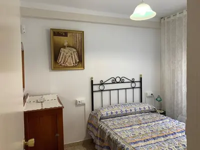 Cama o camas de una habitación en TRUJILLO CUÉNTAME -Apartamento bien equipado, de fácil aparcamiento y acceso-Ideal punto de partida de sus rutas