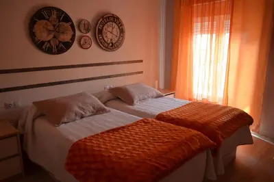 Cama o camas de una habitación en DOMUS SALAMANCA. MELCHOR CANO. Centro. 4 dormitorios