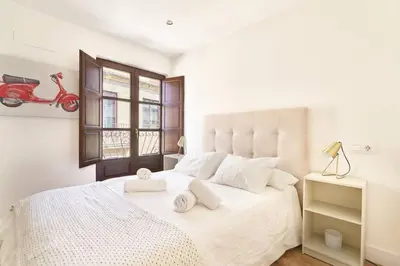 Cama o camas de una habitación en Alojamiento histórico Universidad Salamanca