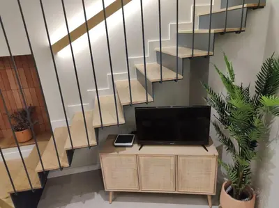 Una televisión o centro de entretenimiento en Casa Emilia Cáceres AT-CC-00704