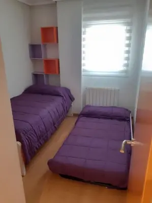 Cama o camas de una habitación en El pisito de Irene