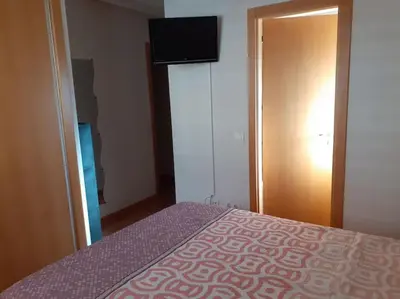 Cama o camas de una habitación en El pisito de Irene