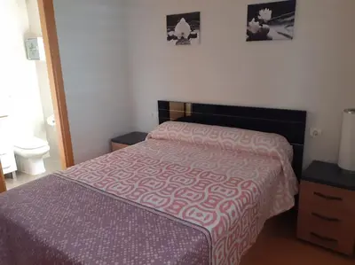 Cama o camas de una habitación en El pisito de Irene