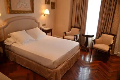 Cama o camas de una habitación en Hotel Alameda Palace