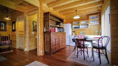 Una cocina o zona de cocina en Casa rural El Bujo