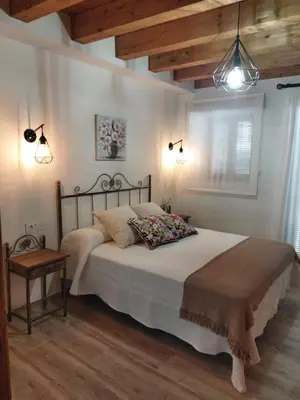 Cama o camas de una habitación en CASA RURAL LA MANFORTA