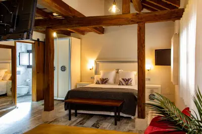 Cama o camas de una habitación en Apartamentos Caño las Parras