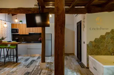Una cocina o zona de cocina en Apartamentos Caño las Parras