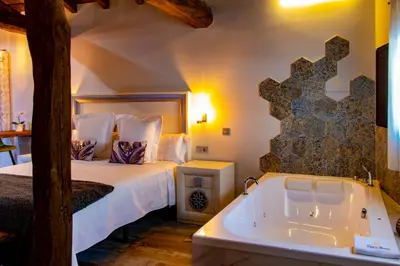 Cama o camas de una habitación en Apartamentos Caño las Parras