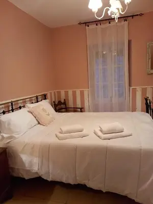 Cama o camas de una habitación en Casa Rural Las Raíces, Sierra de San Vicente