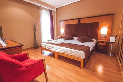 Cama o camas de una habitación en Hotel Bardo Recoletos Coco