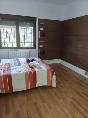 Cama o camas de una habitación en Casa Rural Finca San Bernardo 3 estrellas
