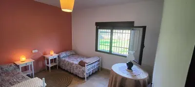Cama o camas de una habitación en Casa Rural Finca San Bernardo 3 estrellas