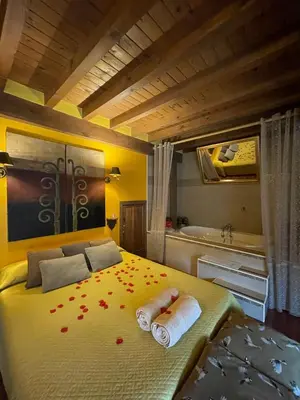 Cama o camas de una habitación en Casa Quimera