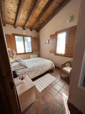 Cama o camas de una habitación en Casa Rural Amarilla