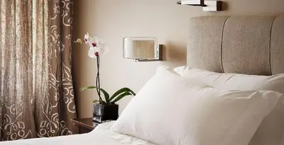 Cama o camas de una habitación en Hotel Rector